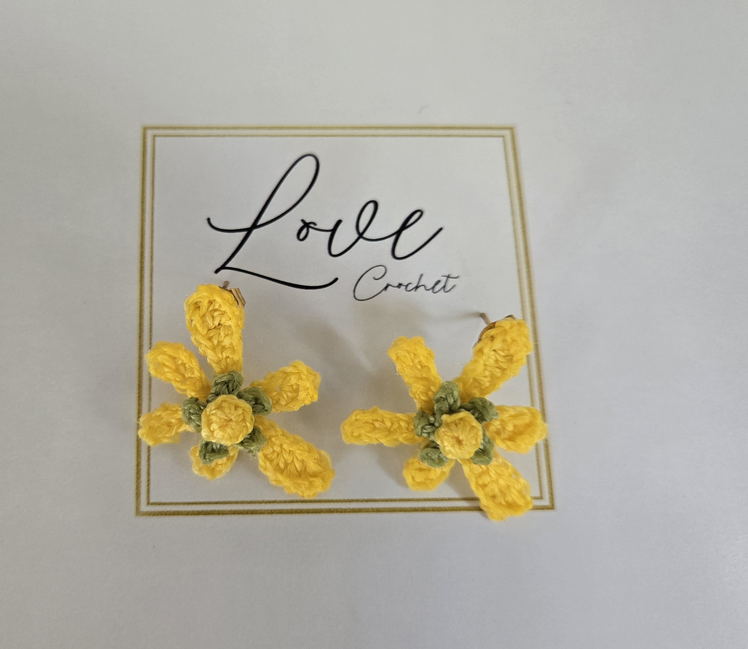 Crochet Little Flower Earrings