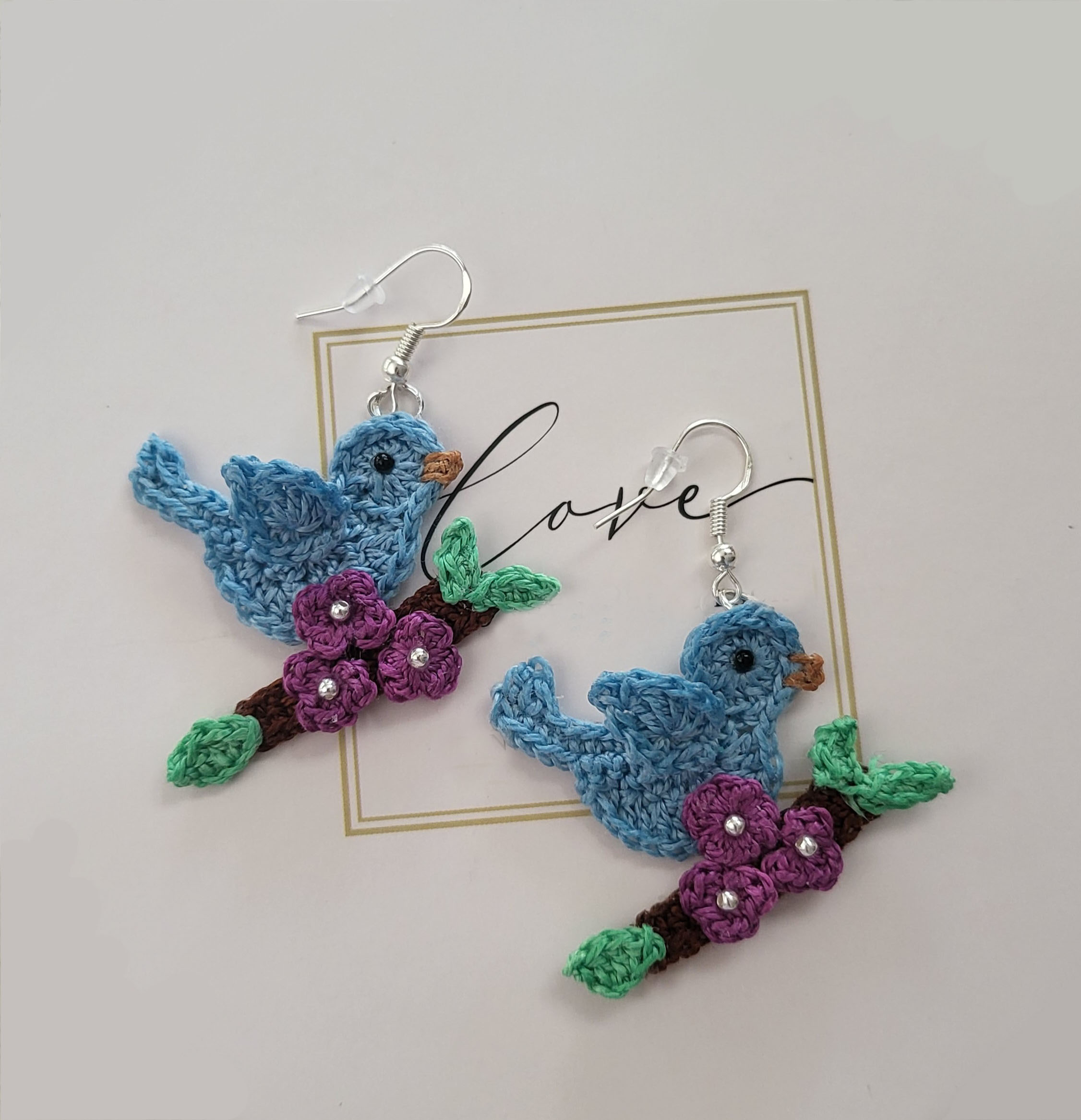 Handmade Bird Earrings