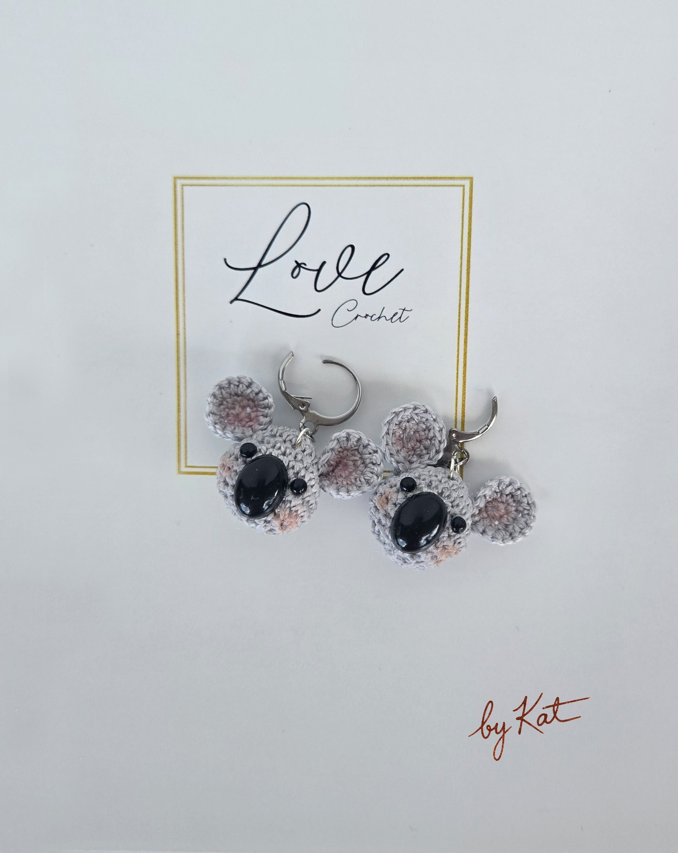Koala Crochet Earrings