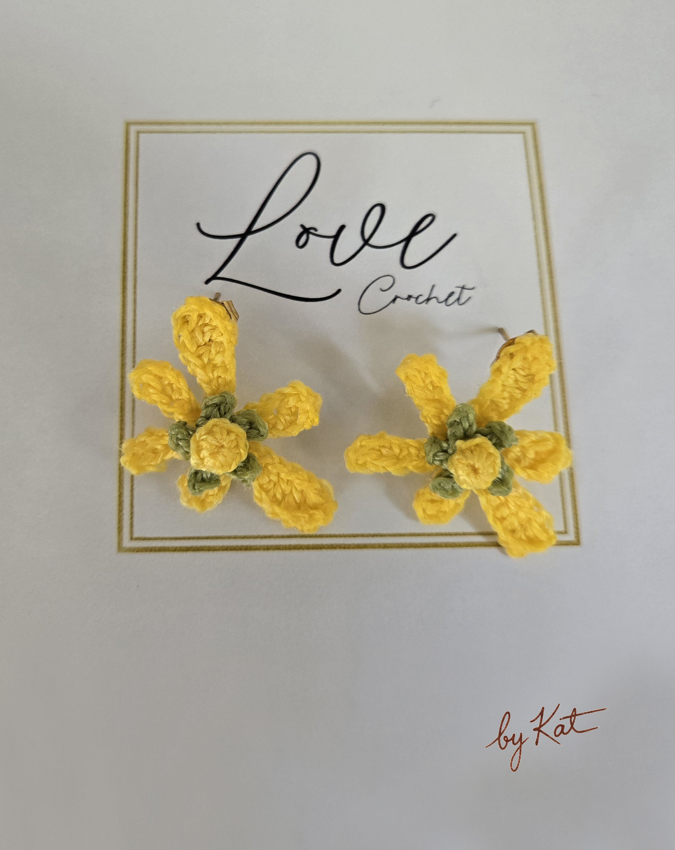 Crochet Little Flower Earrings