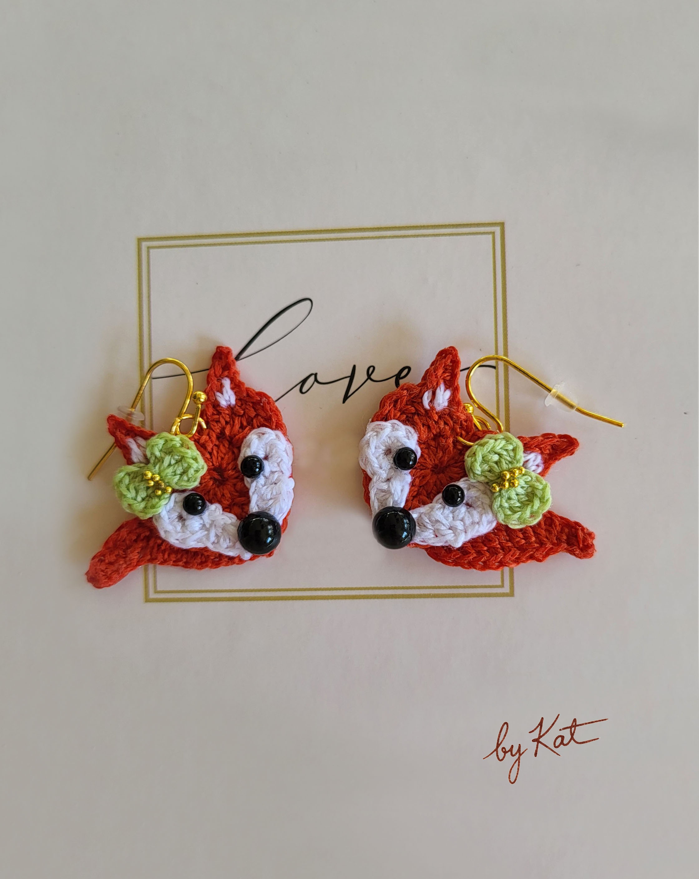 Handmade Fox Earrings