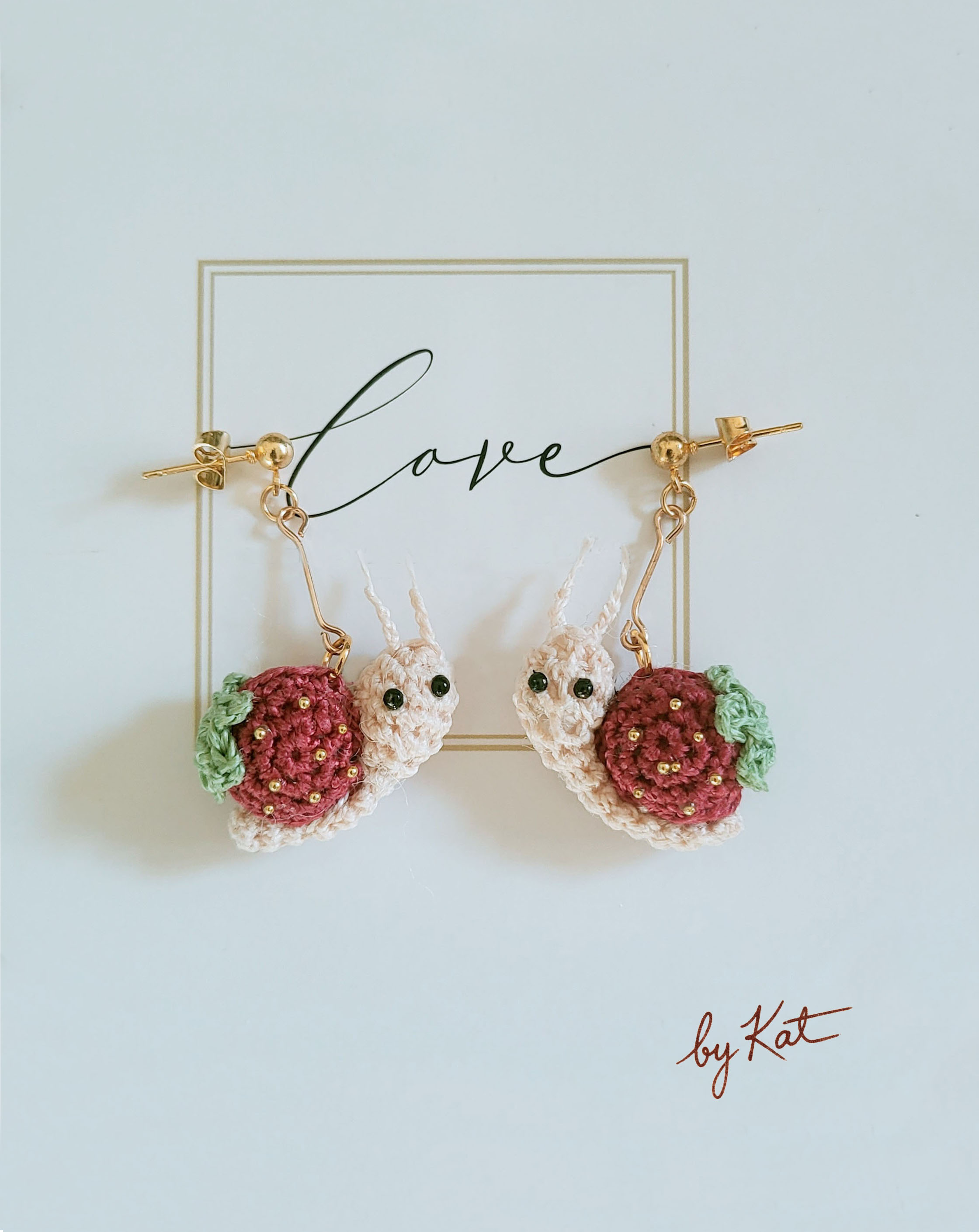 Handmade Snail Earrings