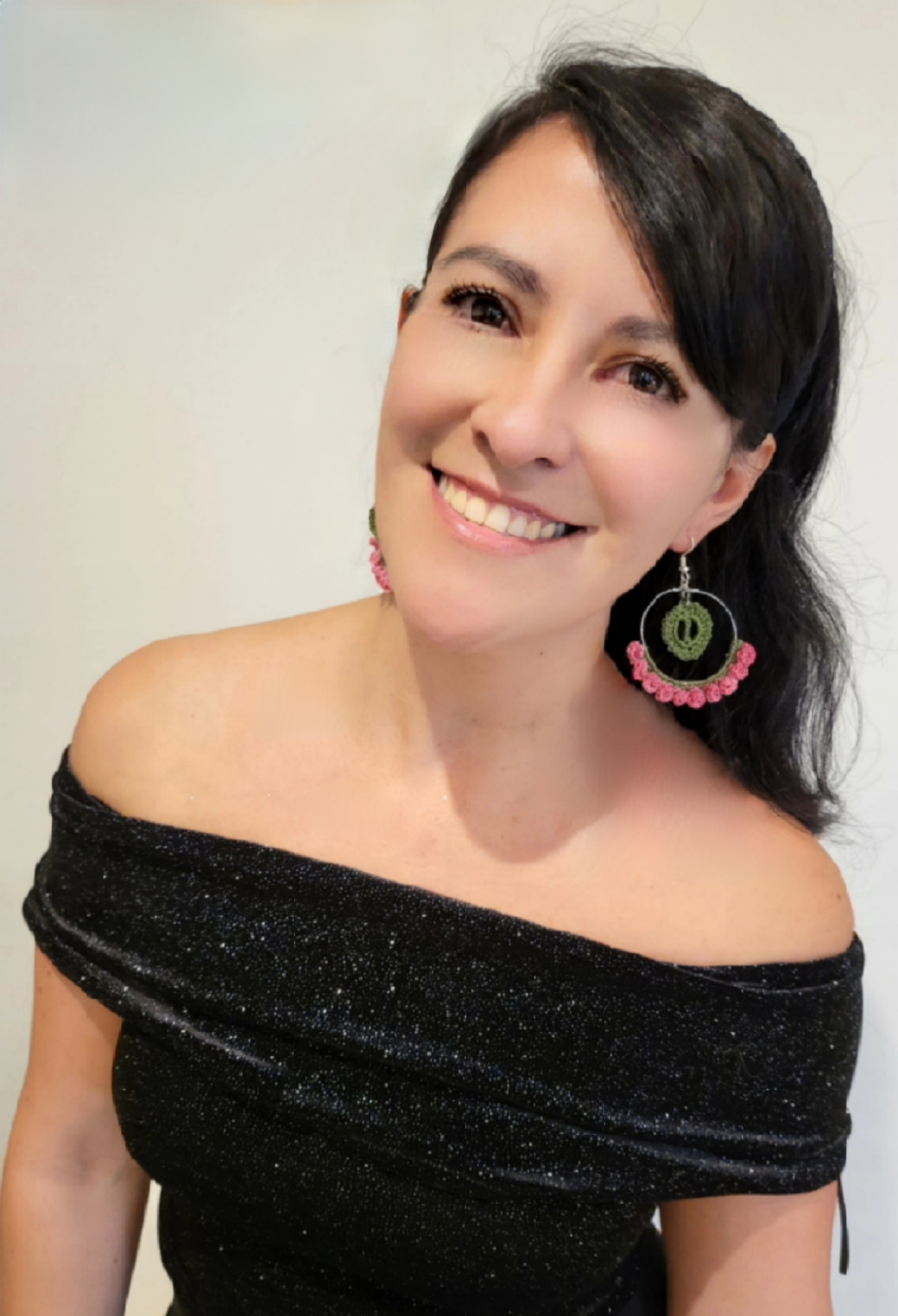Handmade Crochet Flower Earrings