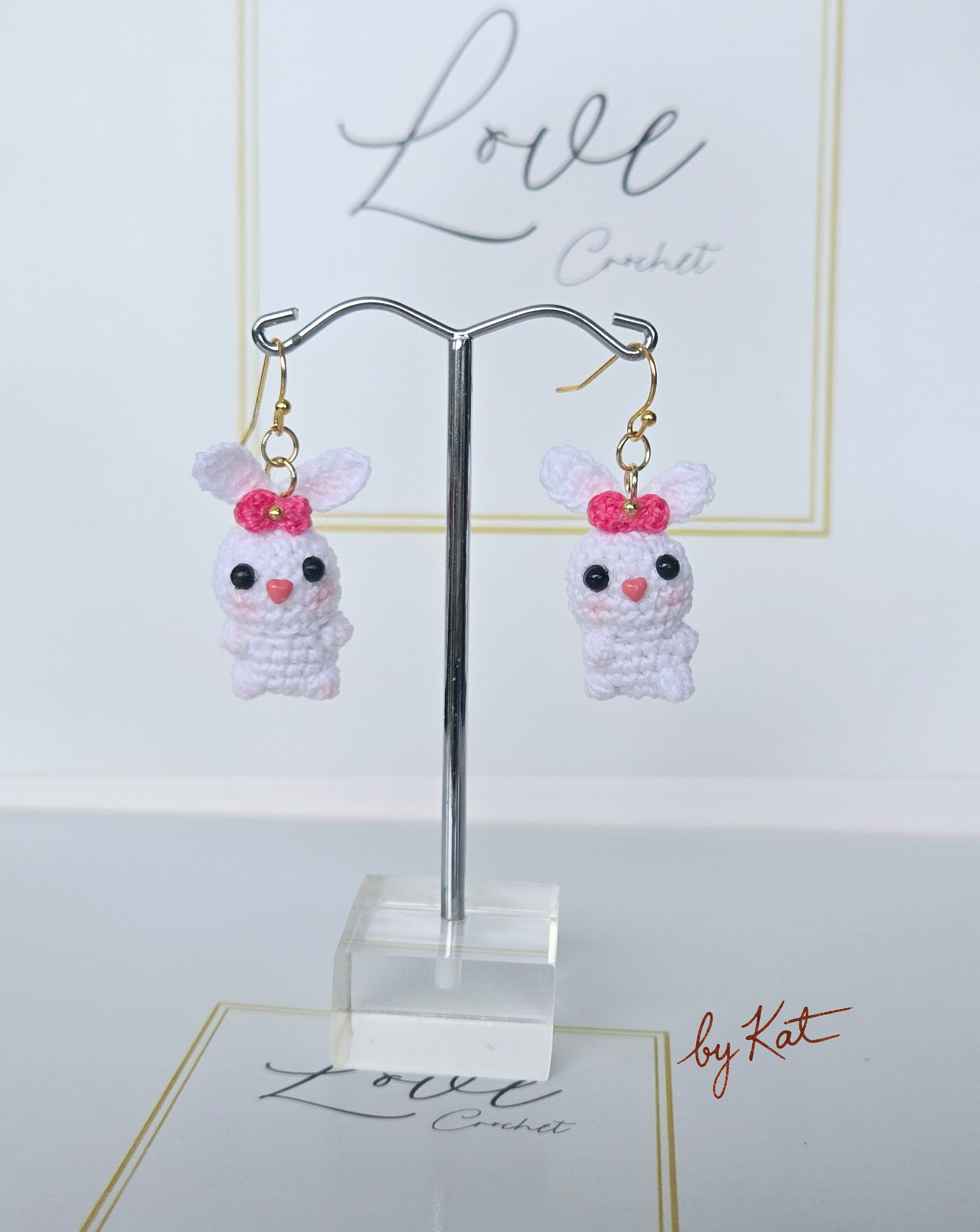 Crochet Bunny Earrings