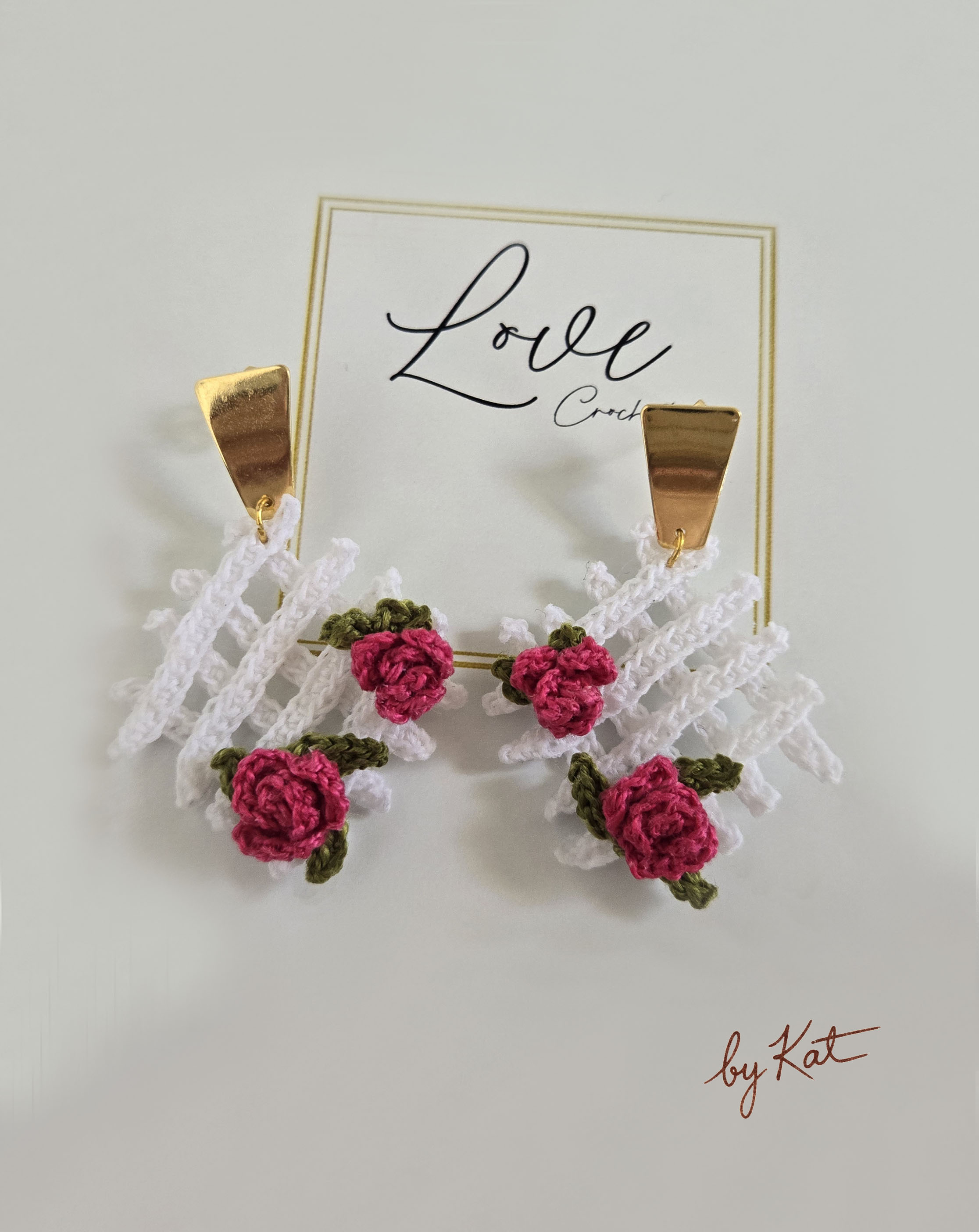 Handcrafted Fence Floral Earrings