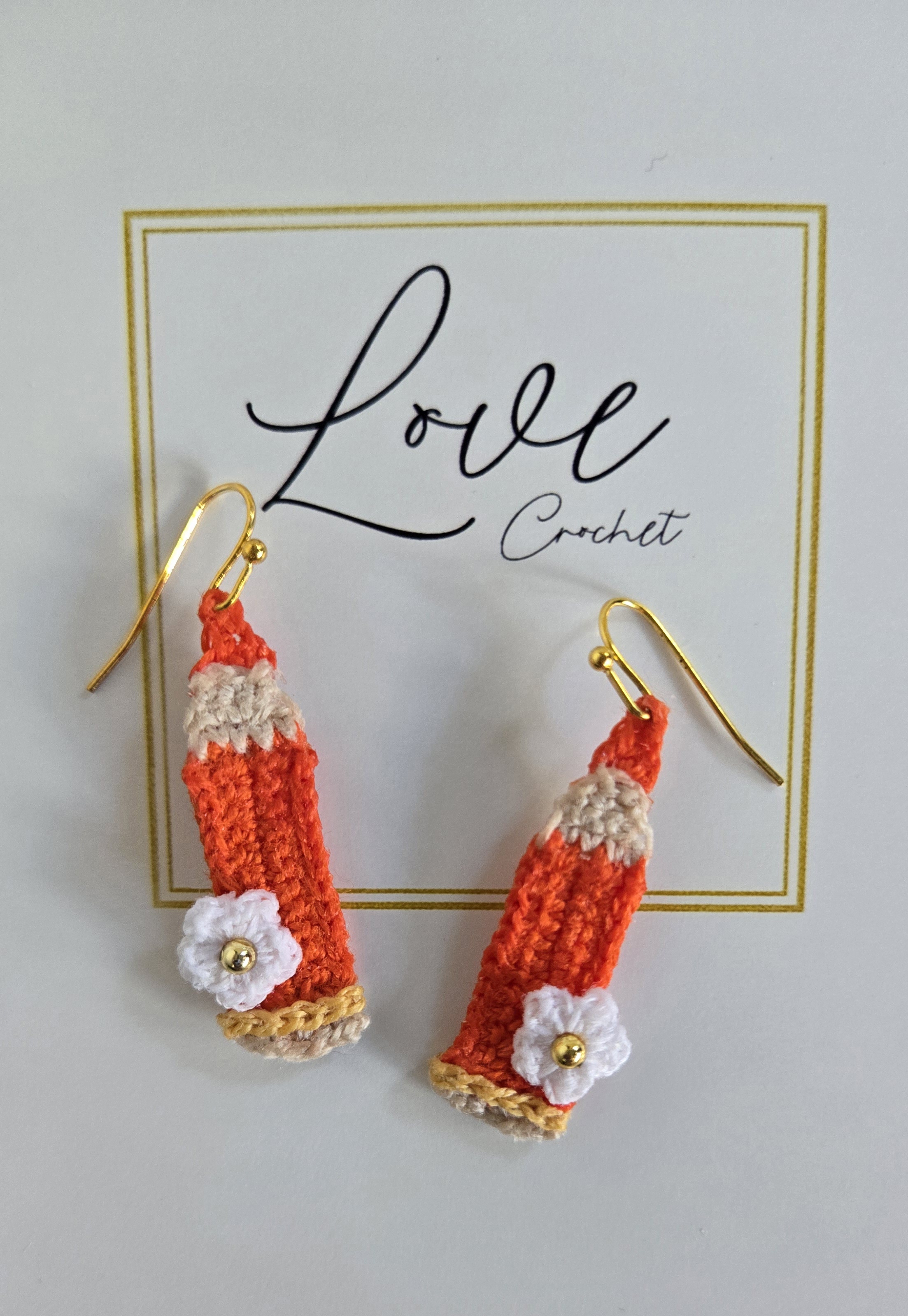 Crochet Pencil Earrings