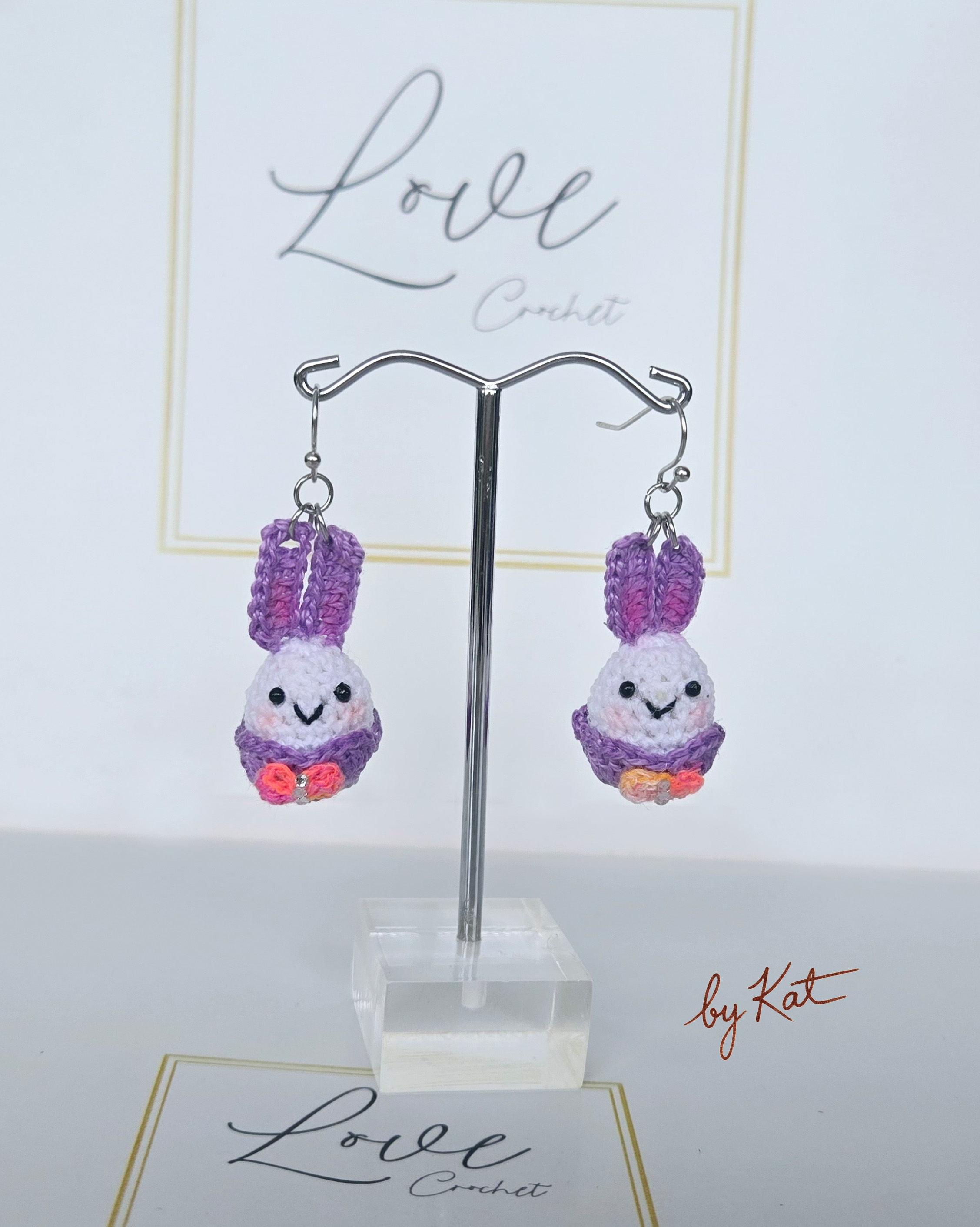 Crochet Easter Bunny Earrings