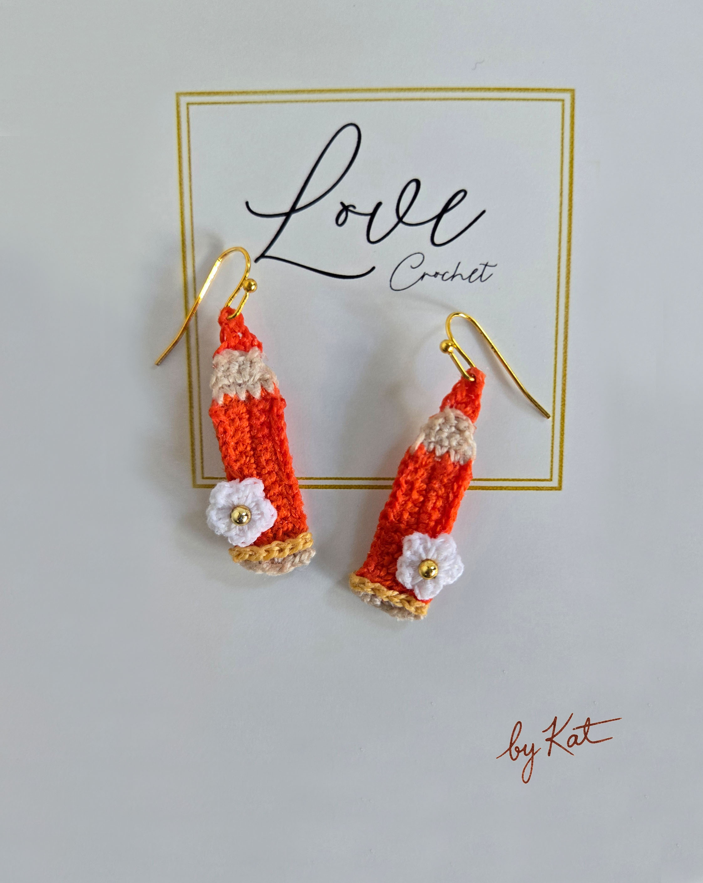 Crochet Pencil Earrings