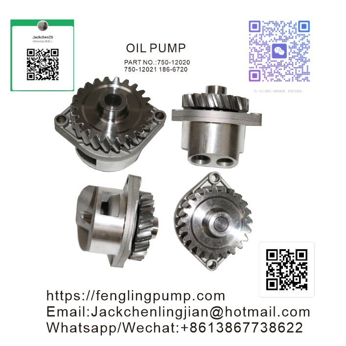 Oil Pump 750-43190 750-12021 186-6720 for Lister Petter Onan MEP802A MEP803A LPW LPW2