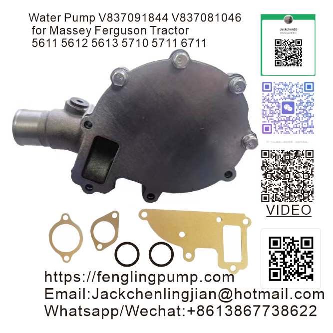  V837091844 V837081046 11316473 Water Pump for Massey Ferguson Tractor 5611 5612 5613 5710 5711 6711