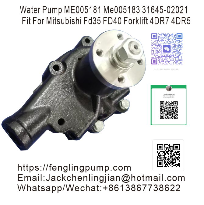 Water Pump ME005181 Me005183 31645-02021Fit For MitsubishiFd35 FD40 Forklift 4DR7 4DR5