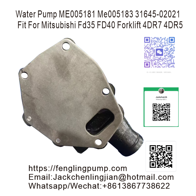 Water Pump ME005181 Me005183 31645-02021Fit For MitsubishiFd35 FD40 Forklift 4DR7 4DR5
