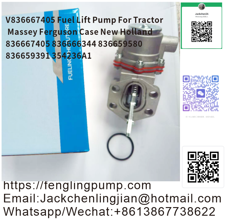 V836667405 Fuel Lift Pump For Tractor Massey Ferguson Case New Holland 836667405 836666344 836659580 836659391 354236A1