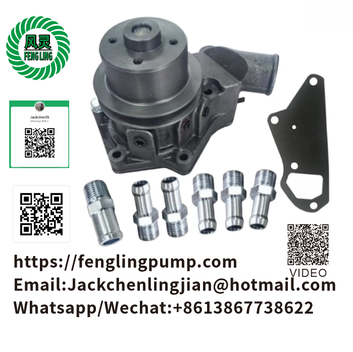 Water Pump with Pulley Fits John Deere 1830 2030 2130 4039 AR85250 AR85249 AR76750 AR97708