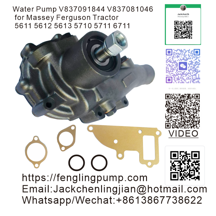  V837091844 V837081046 11316473 Water Pump for Massey Ferguson Tractor 5611 5612 5613 5710 5711 6711