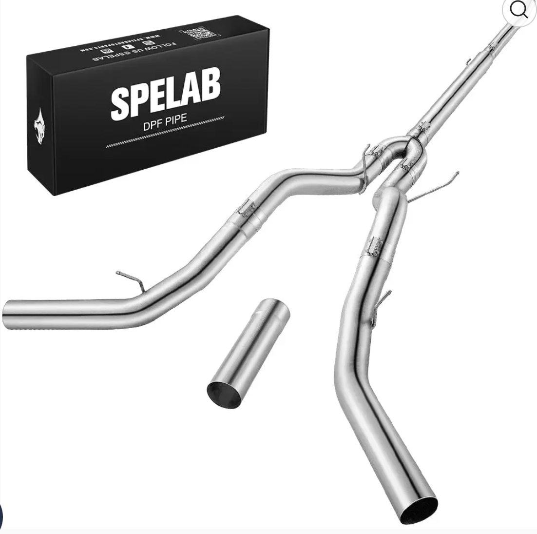 5'' Downpipe Back Dual 2011-2019 Ford 6.7L Powerstroke DPF Delete Race Pipe