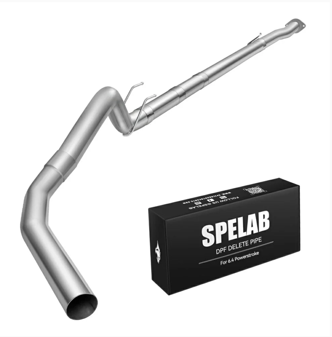4"' 2008-2010 Ford 6.4 Powerstroke Turbo-Back Cat & DPF Delete Race Pipe