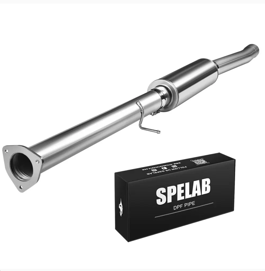 4''' 2013-2018 6.7 Cummins DPF Delete Race Pipe W/Muffler Dodge Ram 2500/3500