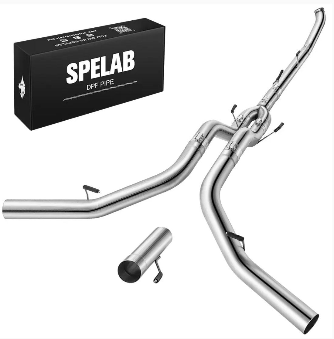 5'' 2013-2018 6.7 Cummins DPF Delete Race Pipe Dual Exit Dodge Ram 2500/3500