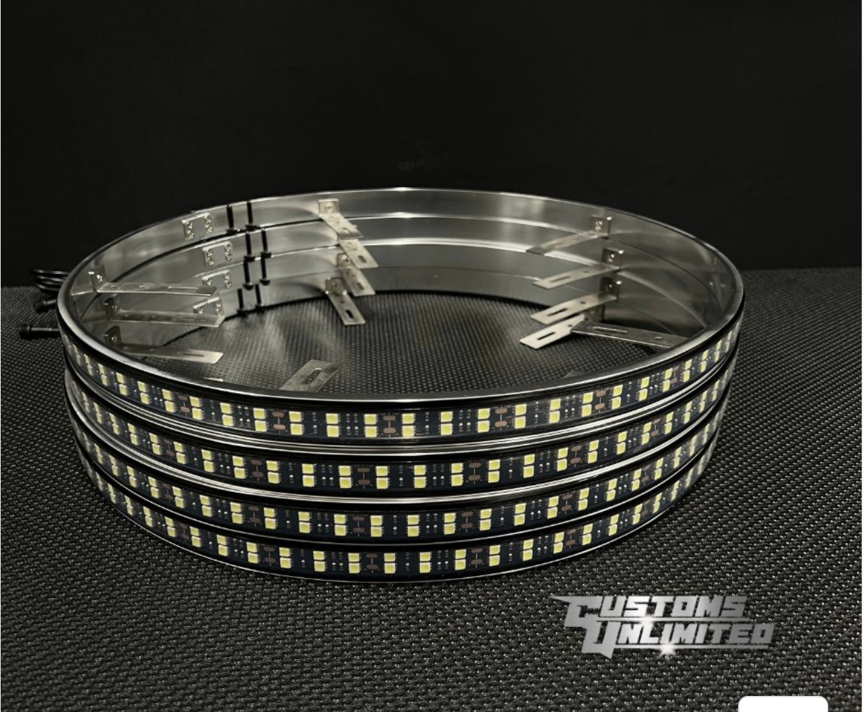 DOUBLE ROW PURE WHITE WHEEL LIGHTS