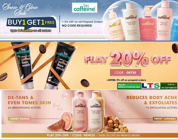 MCaffeine Coffee Face Wash & Scrub Combo