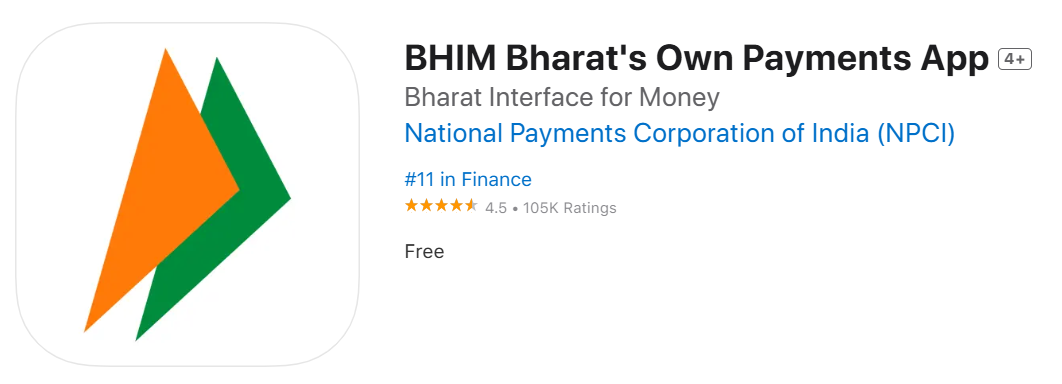 BHIM Bharat's Own Payments App