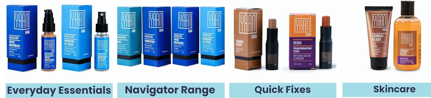 Yaan Man makeup and grooming products​