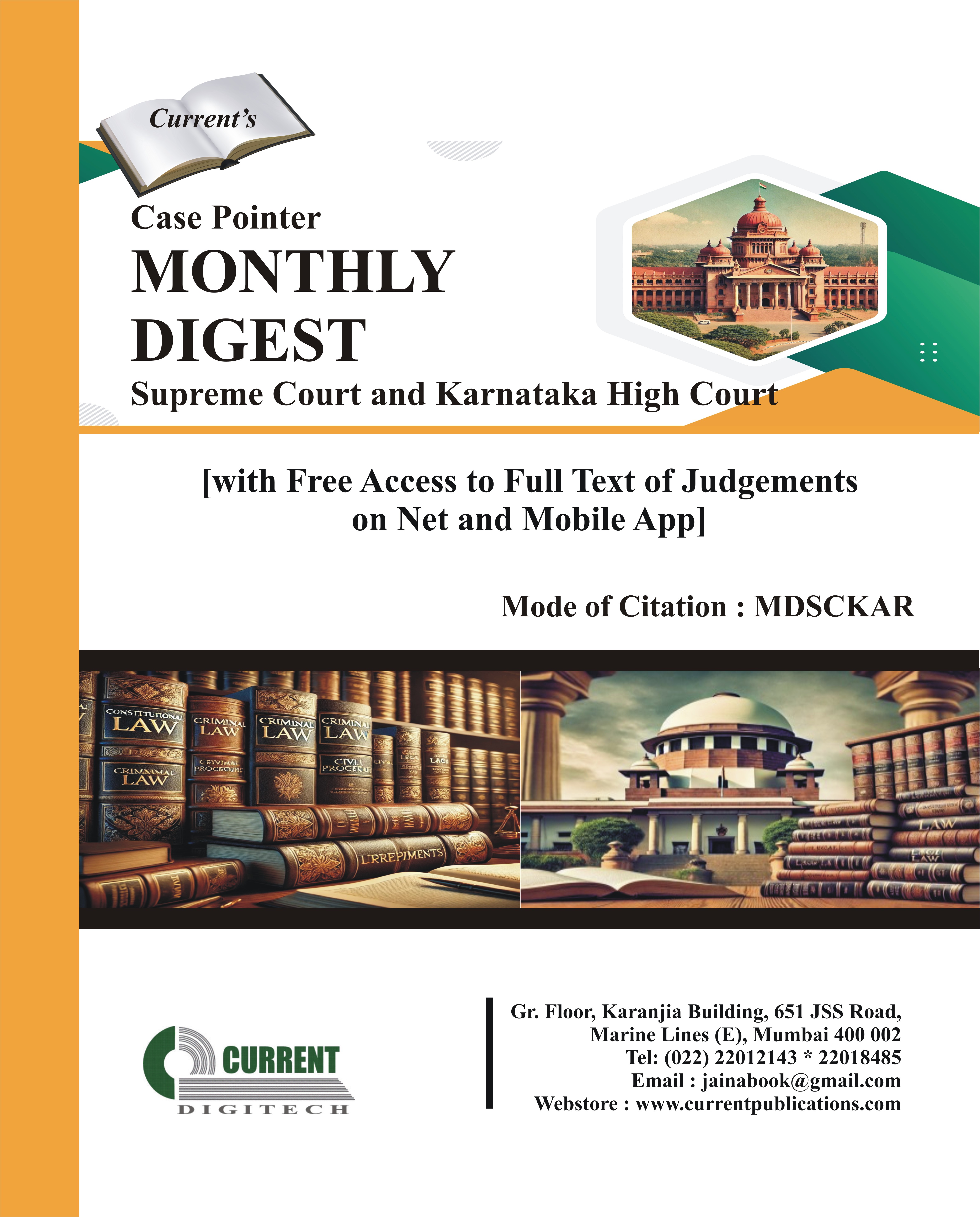 Monthly Digest - Supreme Court and Karnataka High Court Judgements