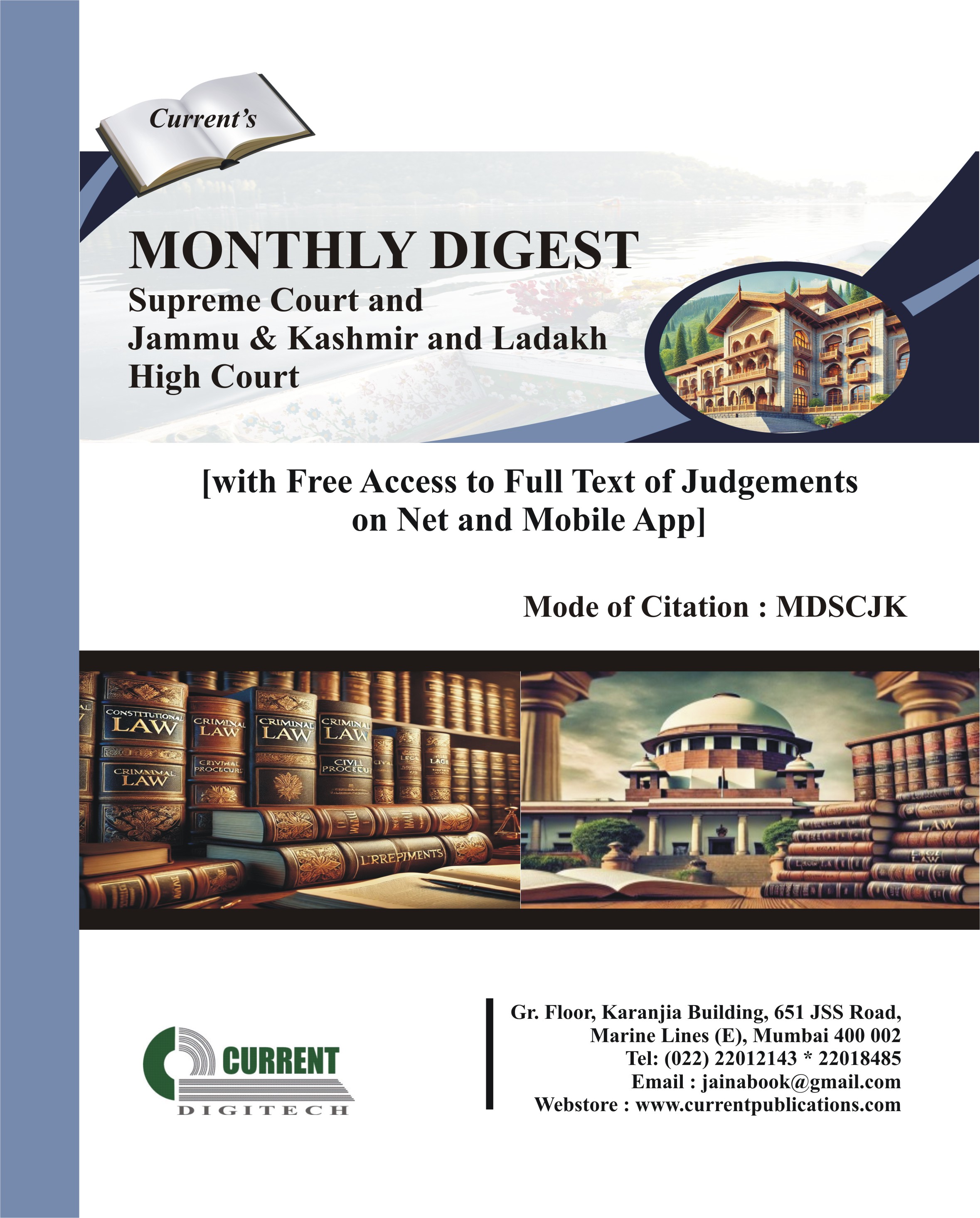 Monthly Digest - Supreme Court and Jammu & Kashmir and Ladakh High Court