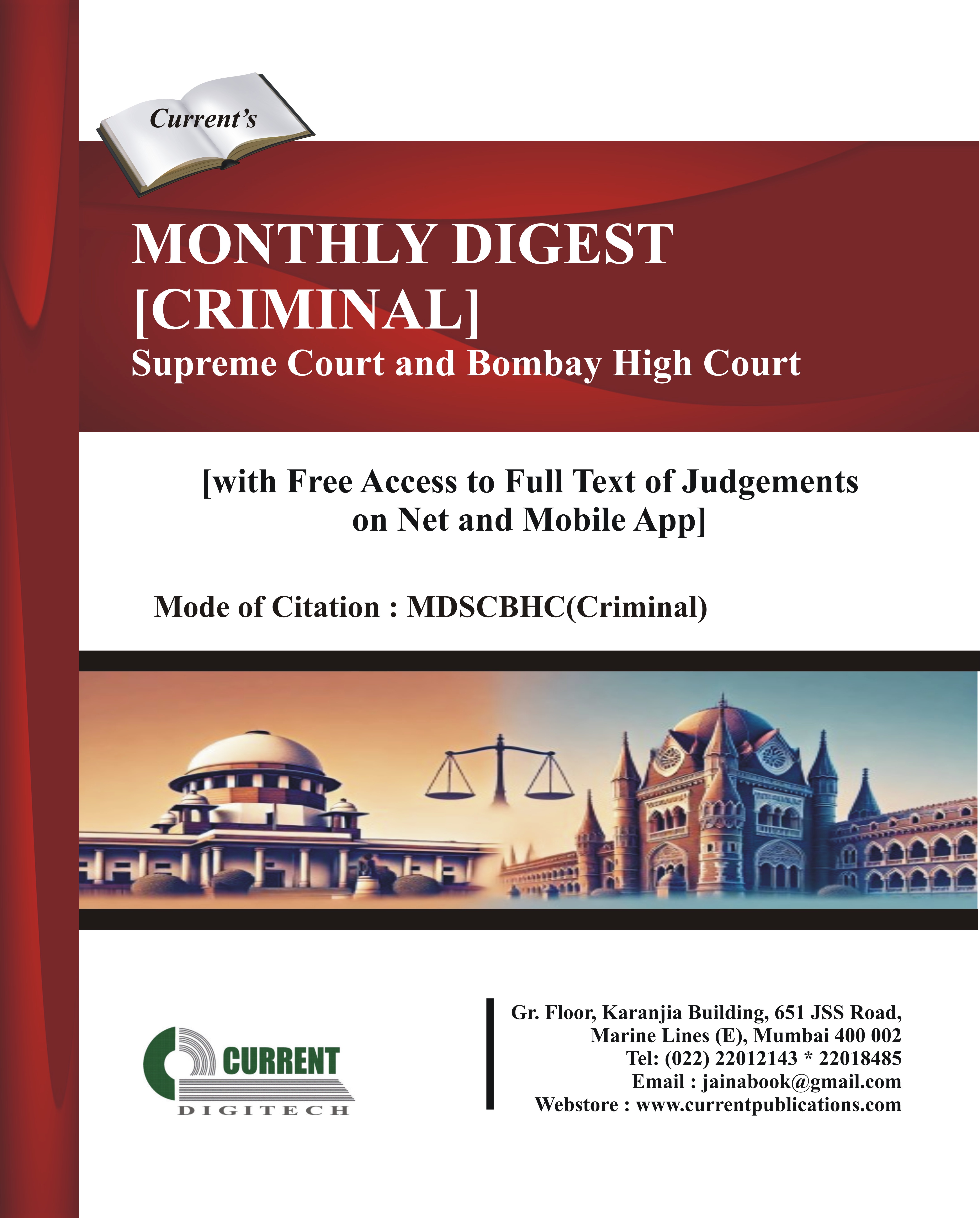 Monthly Digest - Supreme Court and Bombay High Court [Criminal] 