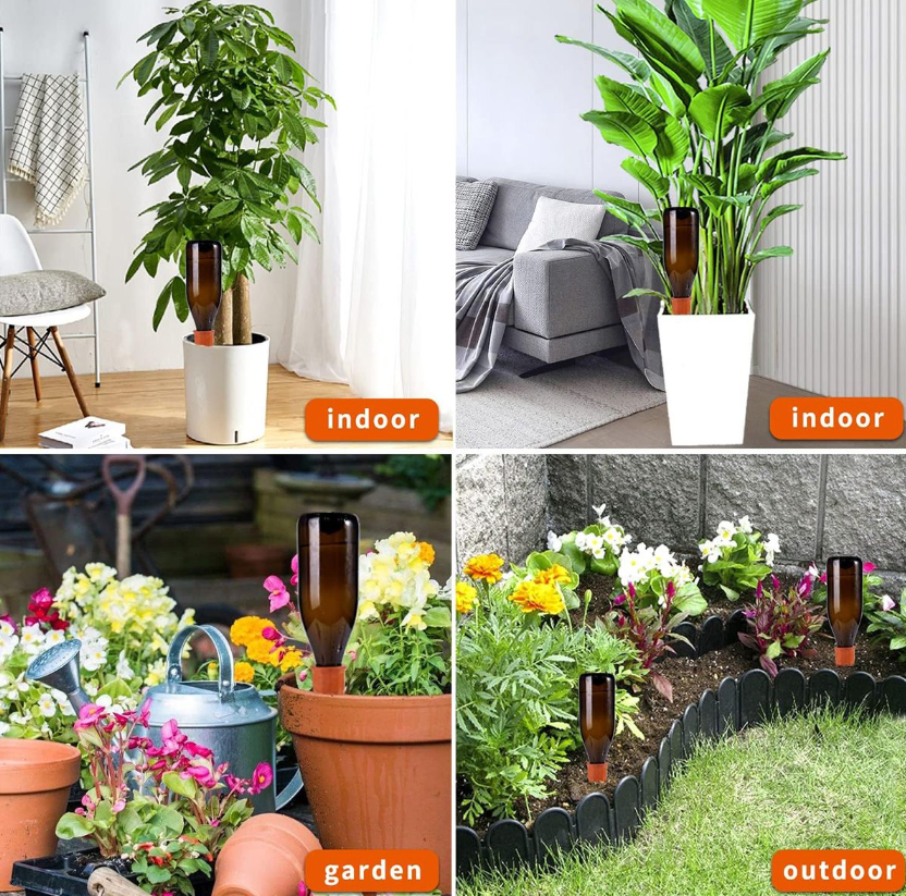 6-Stuk Terracotta Plant Water Spykers – Selfwater Stelsel vir Vakansies