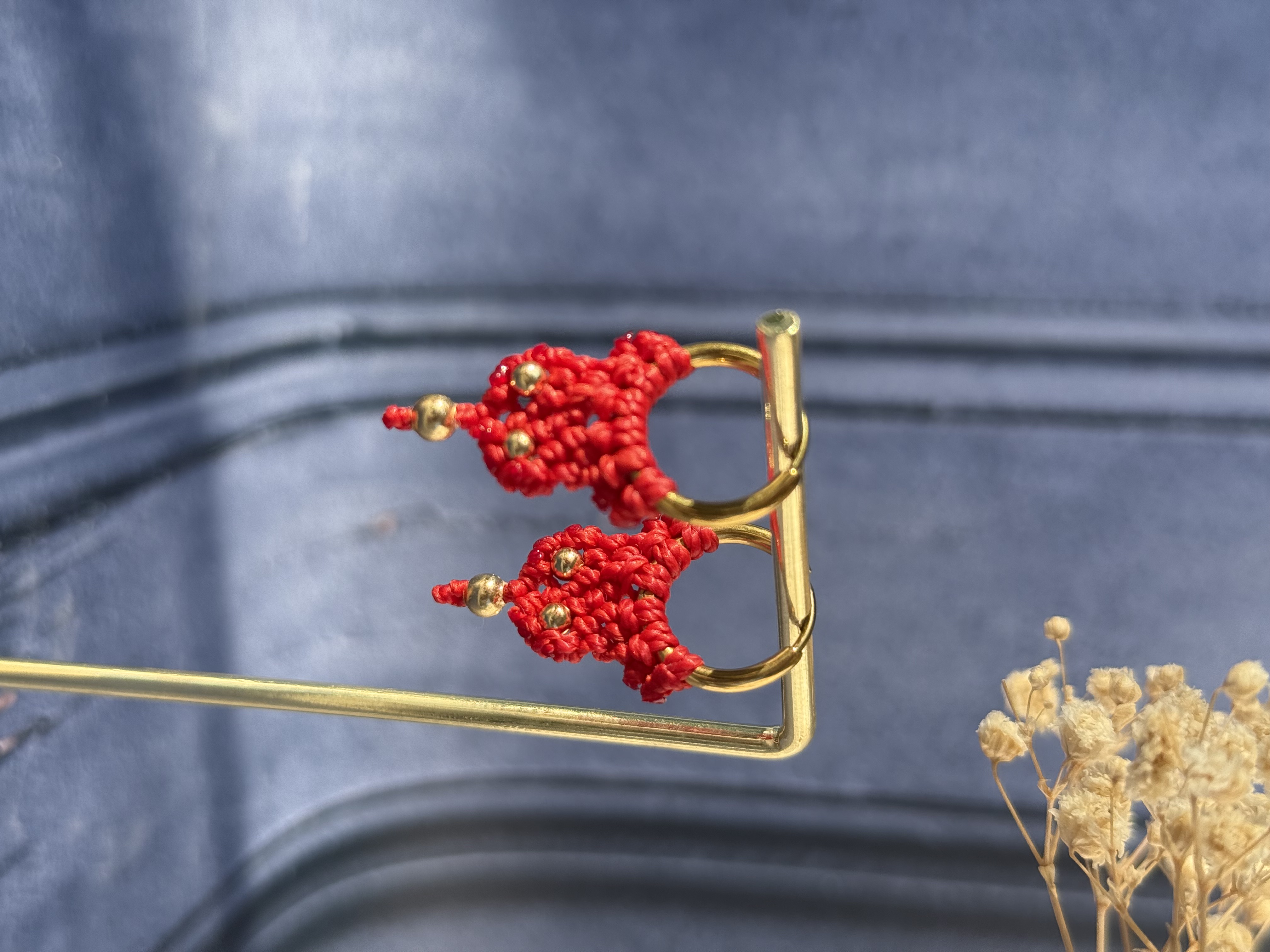 Boucle d'oreille Ruby