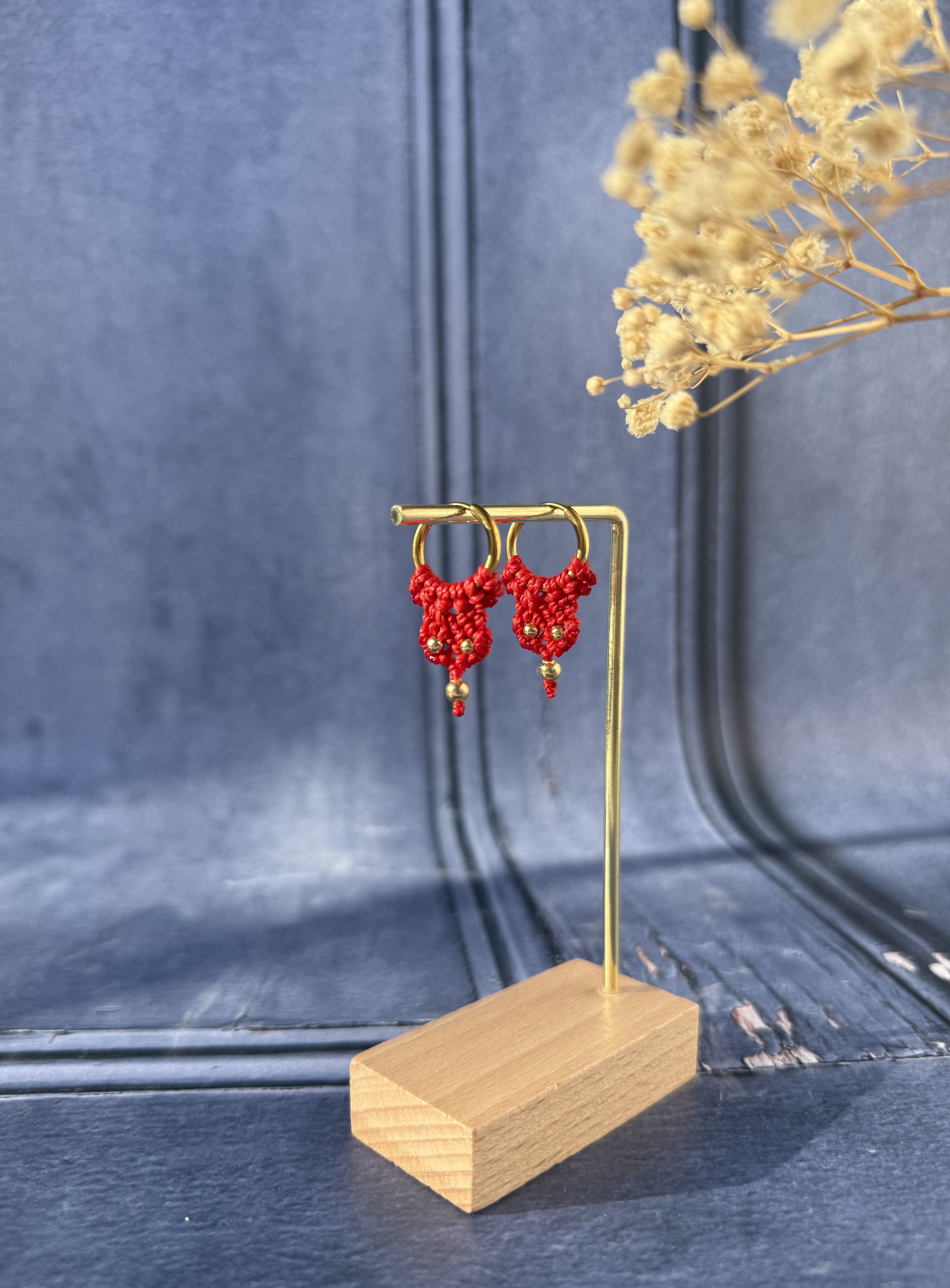 Boucle d'oreille Ruby