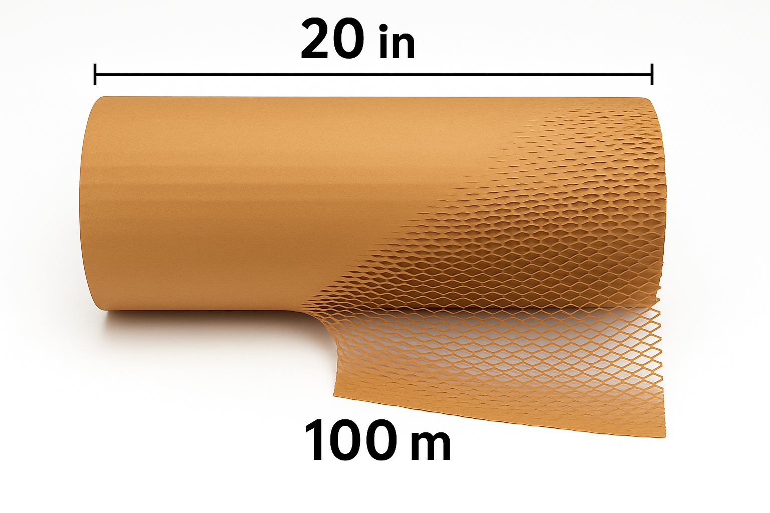 Honeycomb Paper Roll 20 Inch x 100 Meter | Eco Friendly Packaging Wrap 