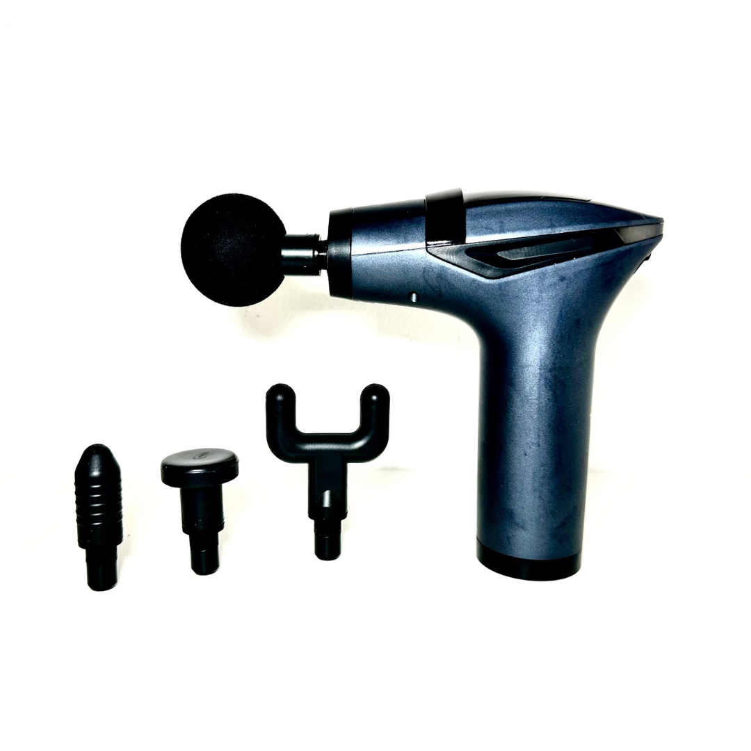 Multifunctional Long-Handle Massage Gun (Dark Gray)