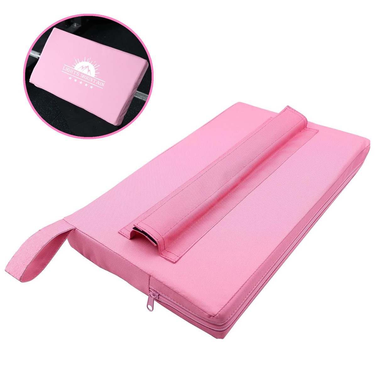 Square Hip Thrust Pad – Extra Thick Foam Barbell Pad (Army Green/Black/Pink/Purple)