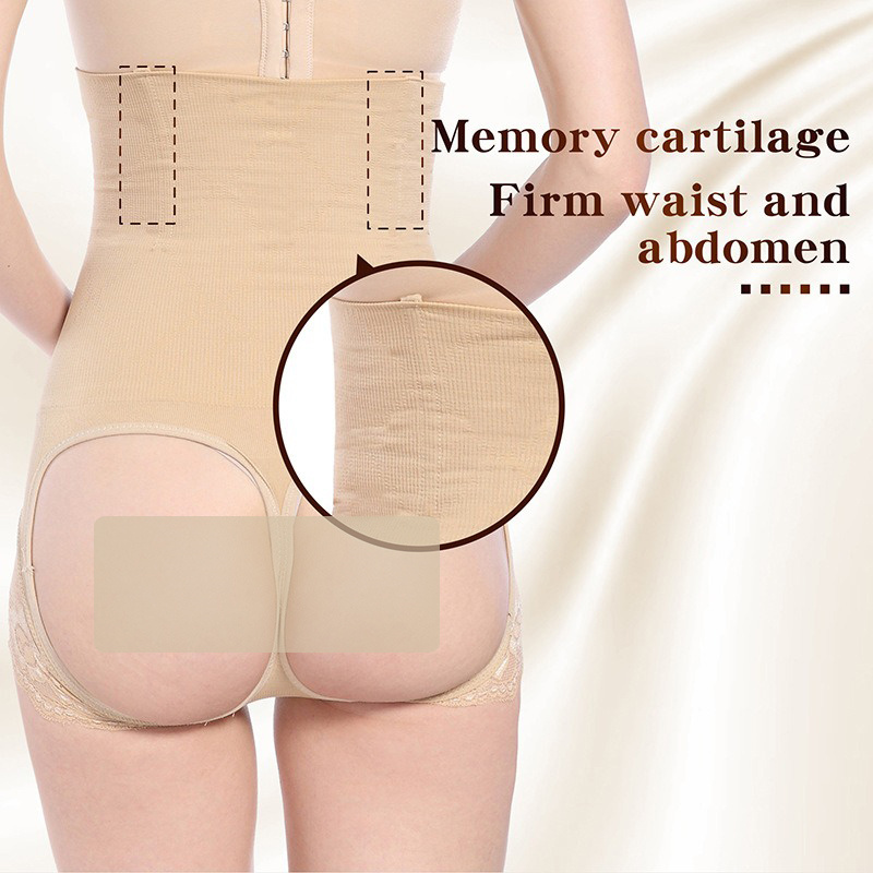 Butt Lifting Tummy Control Panties – Lace Shapewear Hollow Out Booty Enhancer Underwear with High Waist Slimming Support, Sizes S-4XL