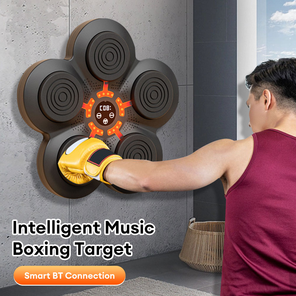 Intelligent Music Boxing Training Machine – Bluetooth Boxing Target with 9 Speed Gears, Light Modes & Music Sync | Agility, Reaction & Fitness Trainer for Home Gym