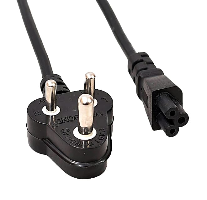 Laptop Power Cord – 3-Pin to C5 "Mickey Mouse" Cable, 1000W
