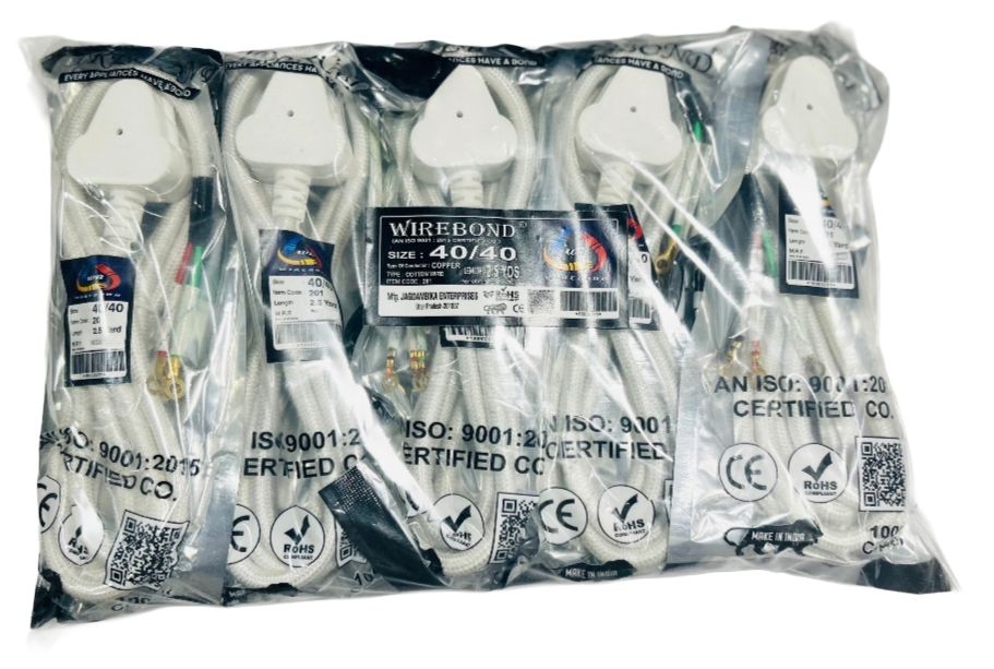 40/40 Copper Power Cord – Rated for 1000–1500W