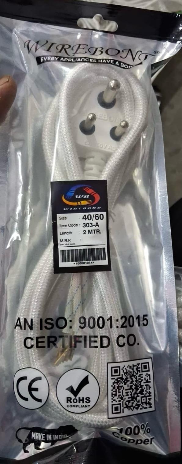 40/60 Copper Power Cord – Heavy-Duty Support for 1500W+ Appliances