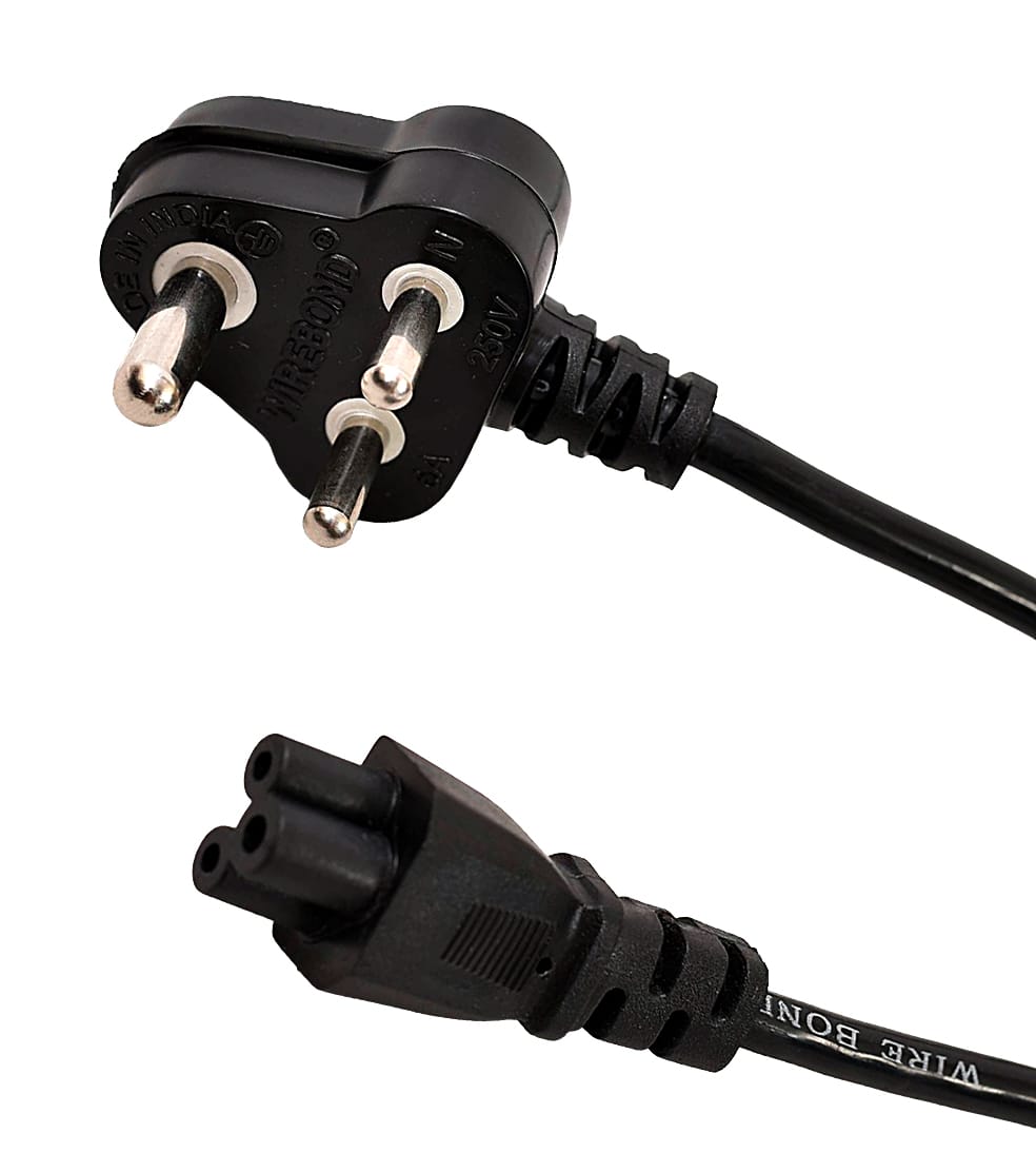 Laptop Power Cord – 3-Pin to C5 "Mickey Mouse" Cable, 1000W
