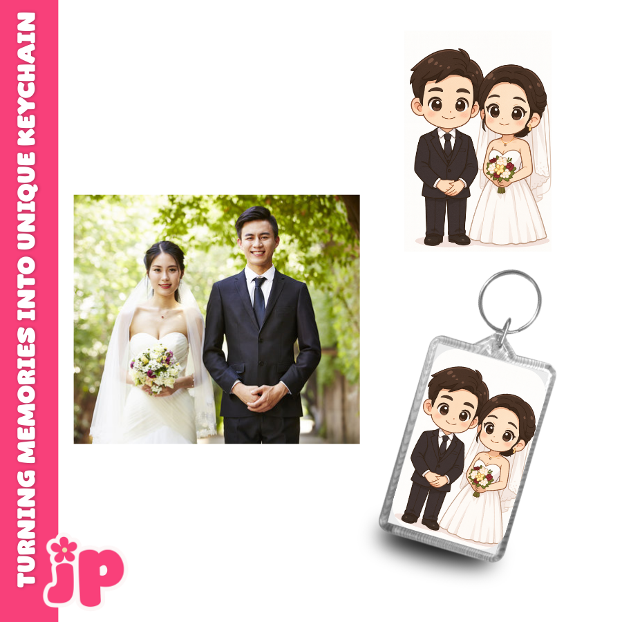 Personalized Acrylic Keychain  set of 2