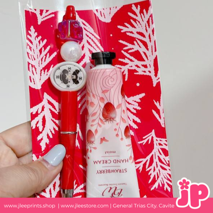 Gift set beadable pens, handcream , keychain , souvenirs