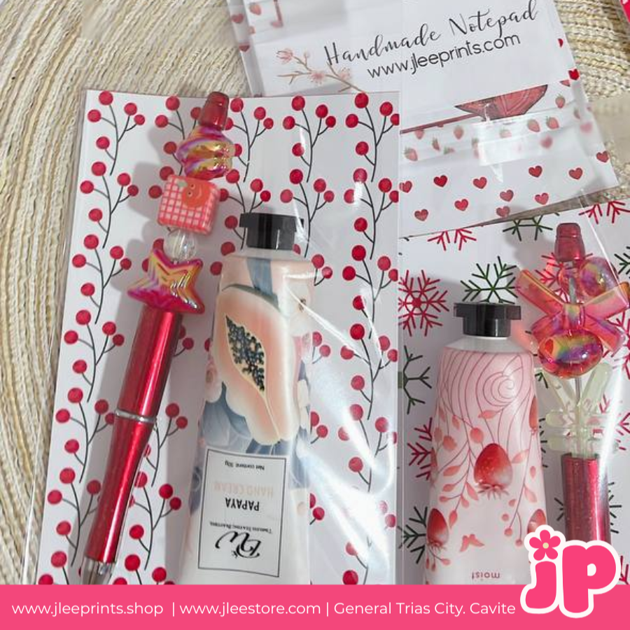 Gift set beadable pens, handcream , keychain , souvenirs
