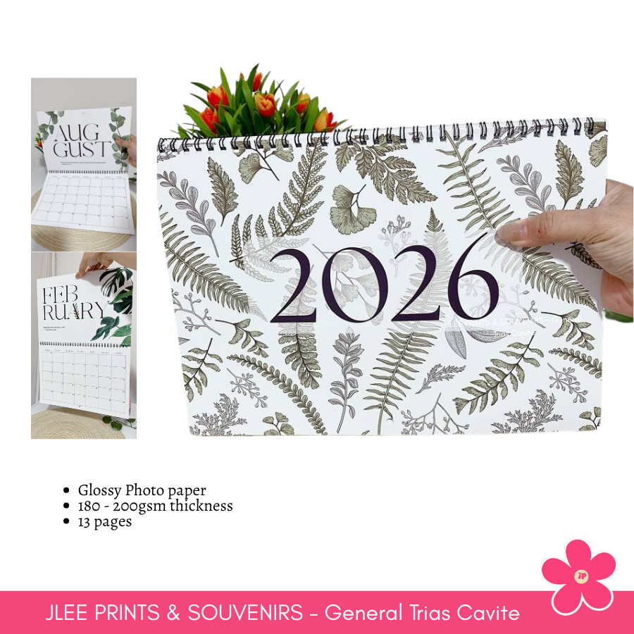 2026 Calendar Plants Designs, Hanging Calendar, A4 size Monthly Calendar, Wall Calendar