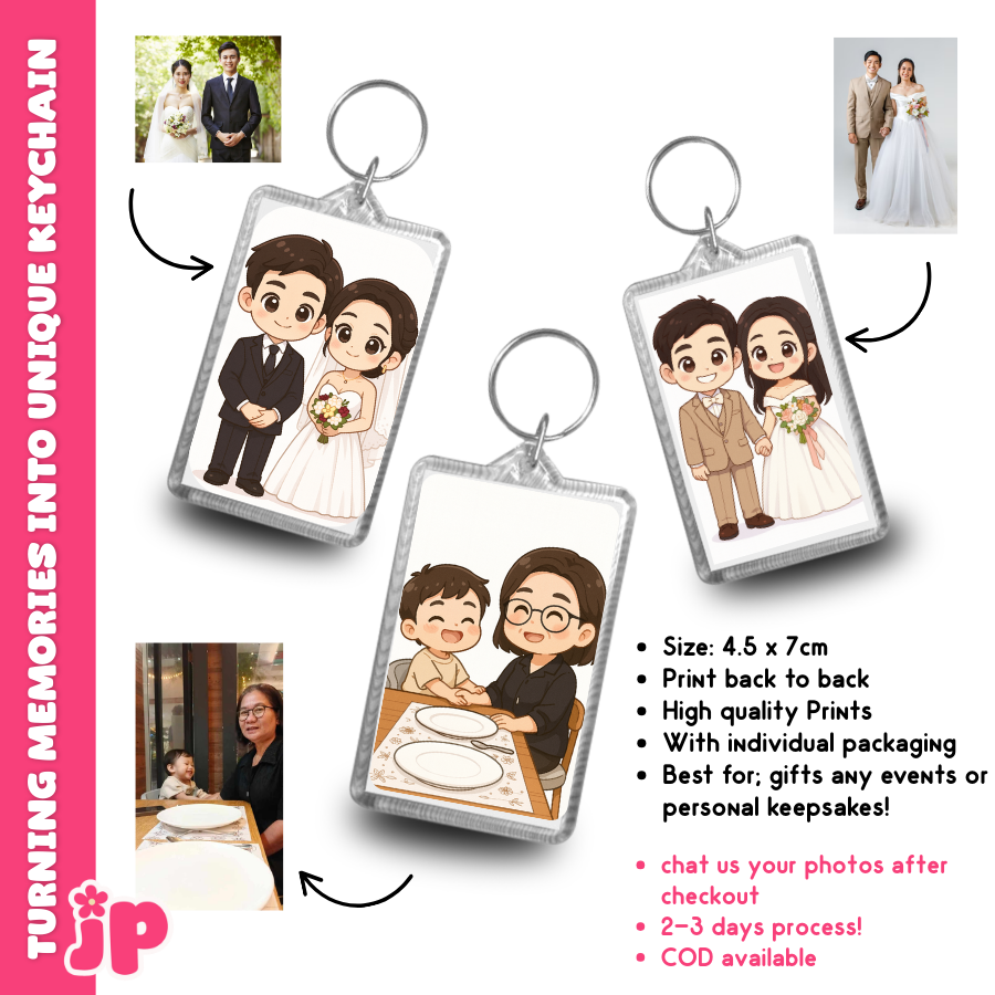 Personalized Acrylic Keychain  set of 2