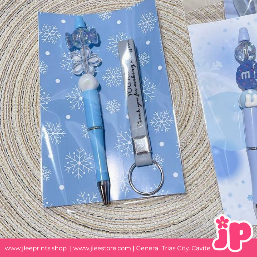 Gift Set Pen & Keychain Sky Blue, Notepad, Souvenirs & Gifts