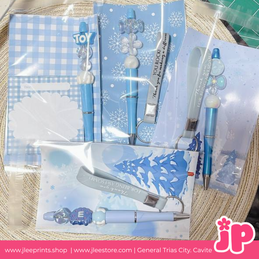 Gift Set Pen & Keychain Sky Blue, Notepad, Souvenirs & Gifts