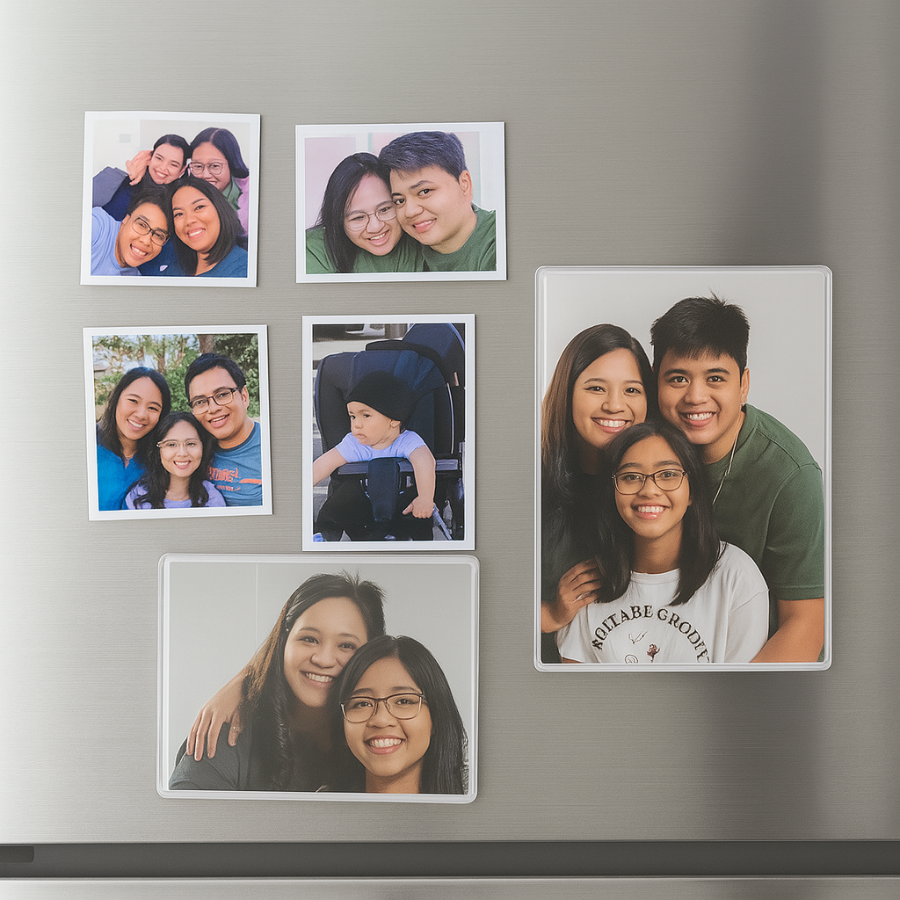 Personalized Photo Ref Magnet – 3.5x3 set of 3